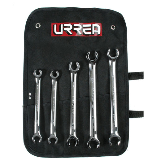 Juego de 5 llaves abocinadas pulido espejo métricas, 3700M Urrea