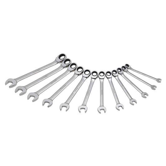 Juego de 12 llaves de matraca spline métricas, JLMC12M Urrea