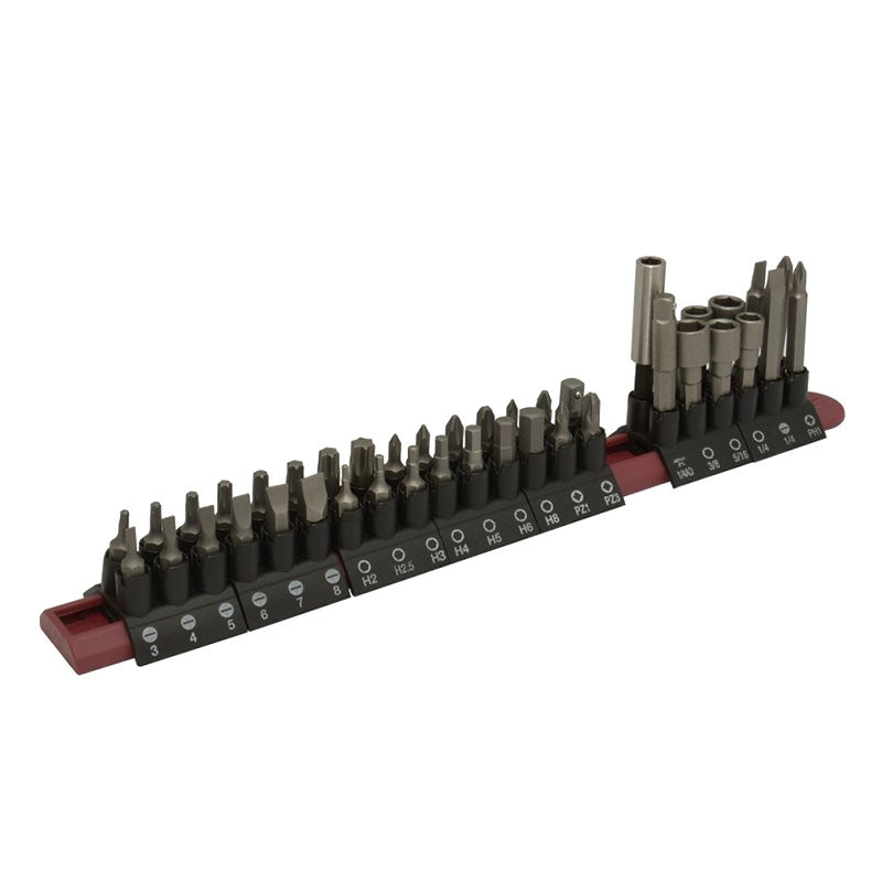 Jgo.42 Puntas Hex. 1/4" En Riel D/Plastico 60142
