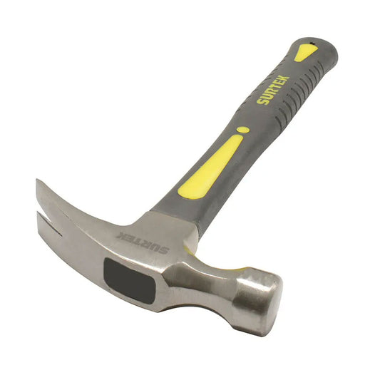 Martillo de uña recta con mango de fibra de vidrio de 14", 16 oz, 416FR Surtek
