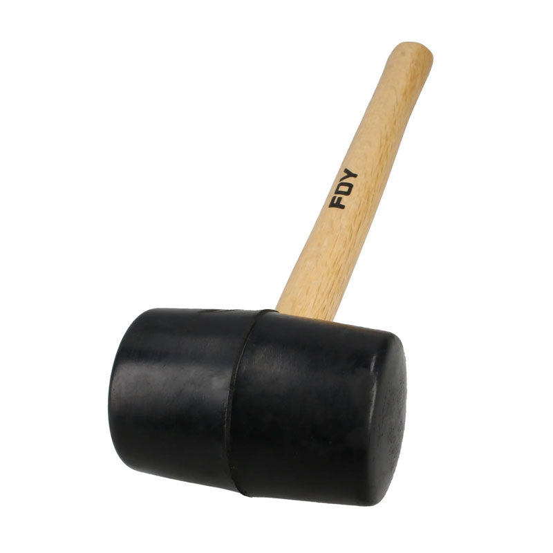 Mazo con cabeza de hule negro de 11", 16 oz, 141880 Foy