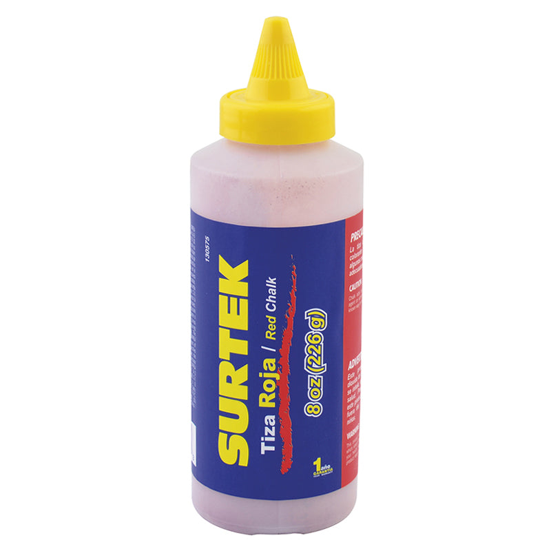 Tiza roja de 8 oz, 130575 Surtek