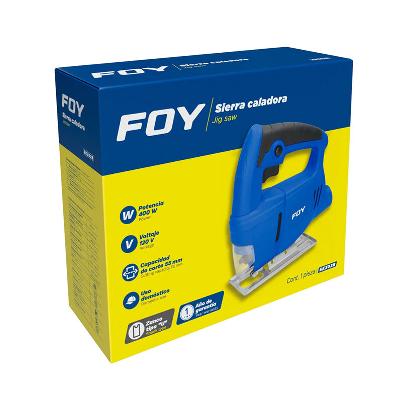 Sk302b sierra caladora 400w 127v 3300 rpm foy