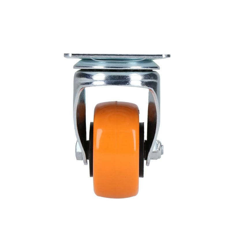 Rv5g rueda poliuretano naranja 2" x 1" giratoria