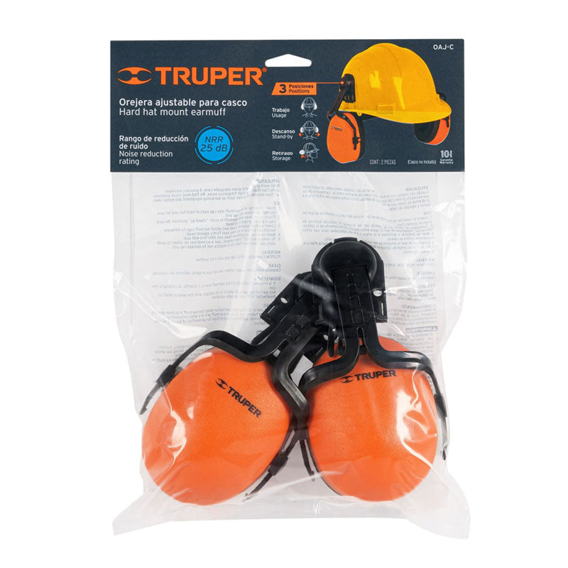 Orejera ajustable para casco, 12356 Truper OAJ C