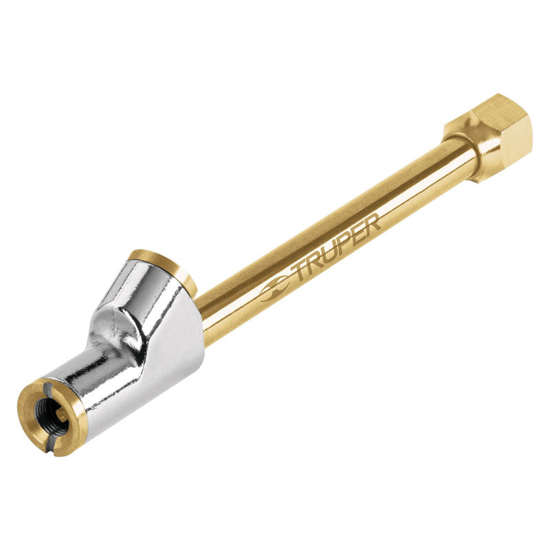 Inflador de cabeza doble con cuerda de 1/4 NPT, Truper