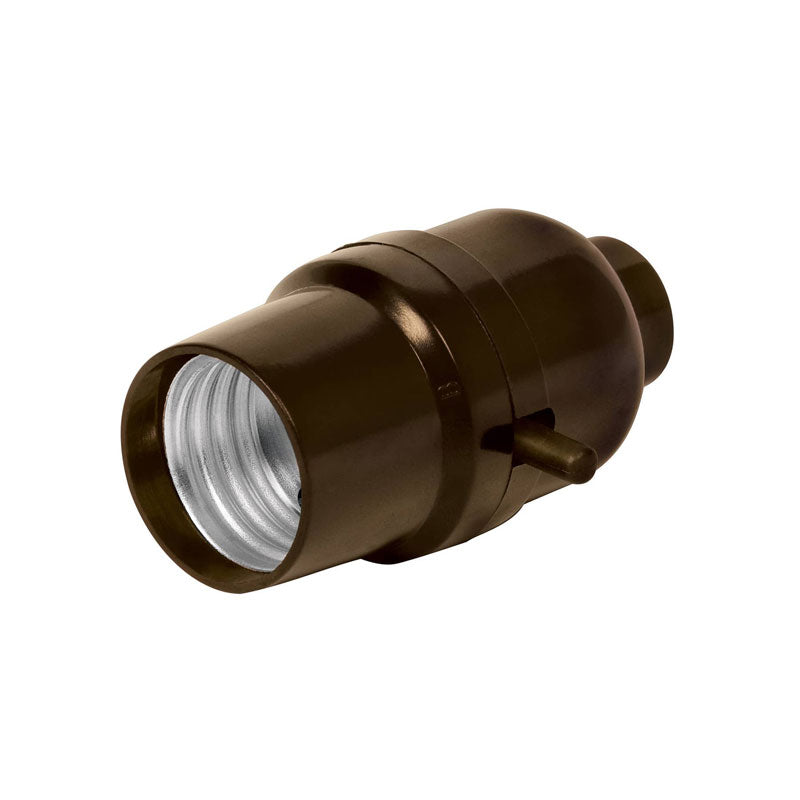 Portalámpara de baquelita, con interruptor de barra, 46501 Volteck POBA 11