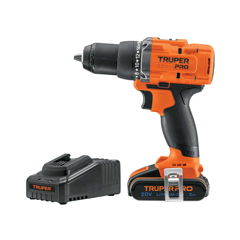 Taladro/destornillador de 1/2", 20V, 1 batería 2Ah, 103249 / TALI-20A2 Truper Pro