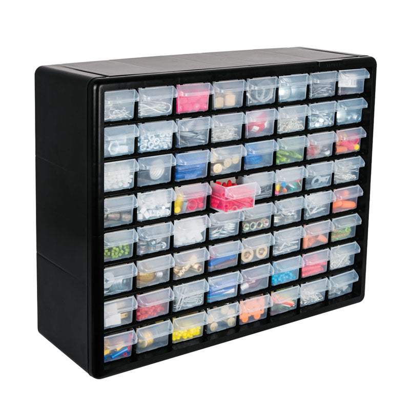 Organizador con 64 gavetas, 10895 Truper ORG 64