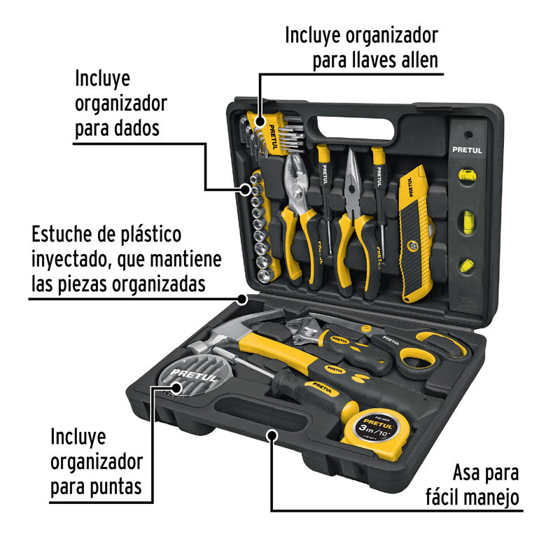 Juego de 42 herramientas Comfort Grip, 22101 Pretul SET 42