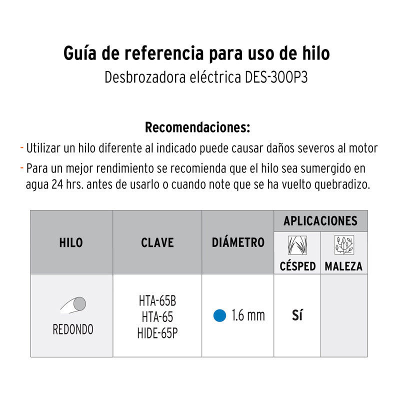 Desbrozadora eléctrica de 9", 300 W, mango "D", 29951 Pretul DES-300P3
