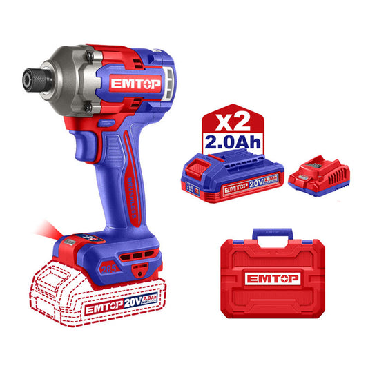Atornillador d/imp.2bat/1carg.20v ULCIRL2028 Emtop