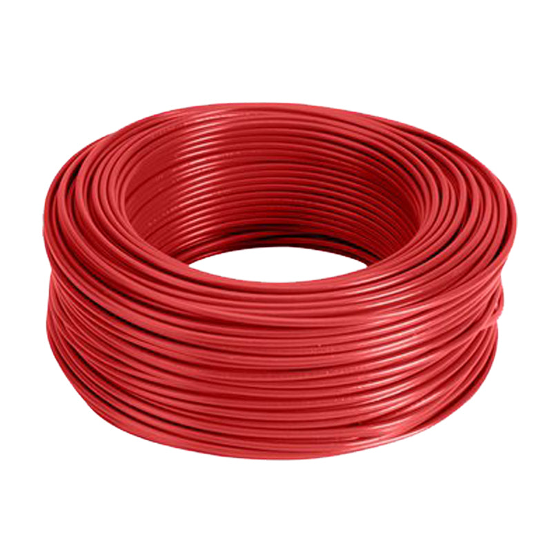 Cable luz thw c 10 rojo *solo venta rollo 100 mt*