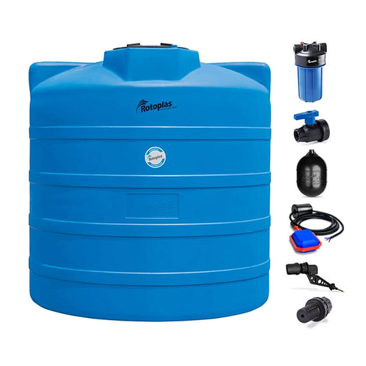 Cisterna de 10000 lts con accesorios, 510161 Rotoplas