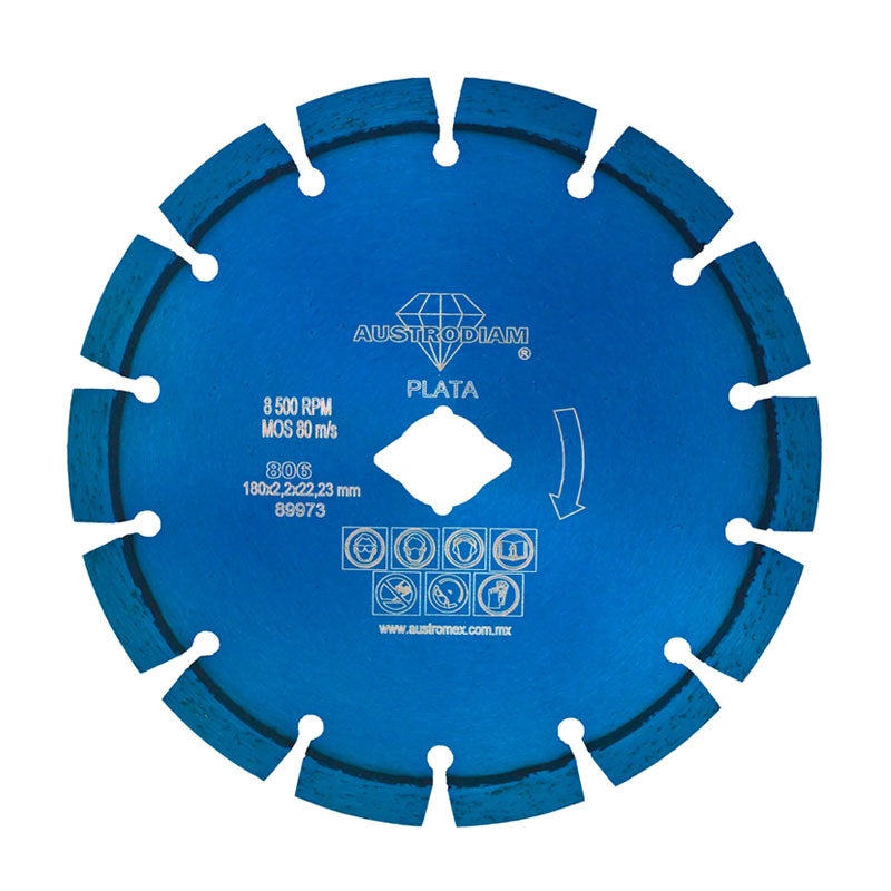 806 Disco Diam. 7"x7/8" Segmentado Uso Gral