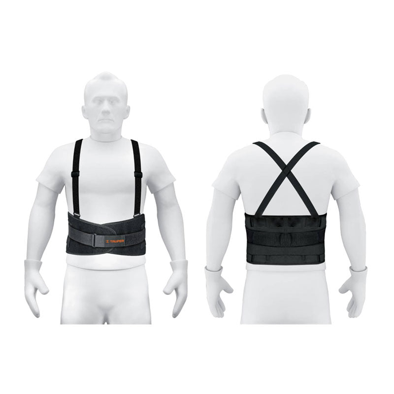 Faja lumbar con tercer cinturón, talla XG, 10956 Truper FAJAXLX