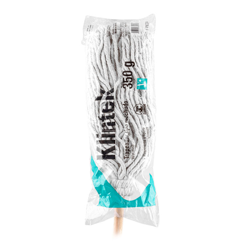 Trapeador tipo mechudo con bastón de 120 cm, 57056 Klintek MECH350