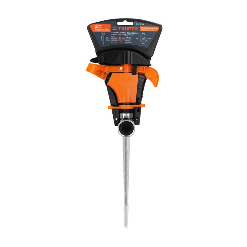 Aspersor Plástico Dos Vías, Estaca De 11", Truper - Tool Ferreterías / Ferretodo - Herramientas y material de construcción.