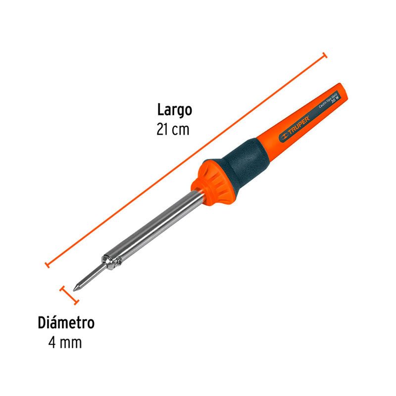 Cautín 30 W Tipo Lápiz Para Trabajo Ligero, Truper - Tool Ferreterías / Ferretodo - Herramientas y material de construcción.