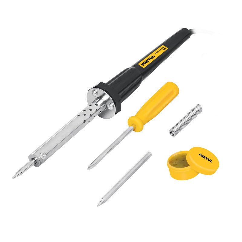 Cautín de 30 W tipo lápiz con accesorios trabajo ligero, 22805 Pretul CAU 30P - Tool Ferreterías / Ferretodo - Herramientas y material de construcción.