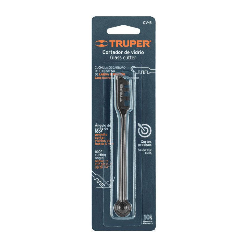 Cortador De Vidrio 5", Truper - Tool Ferreterías / Ferretodo - Herramientas y material de construcción.