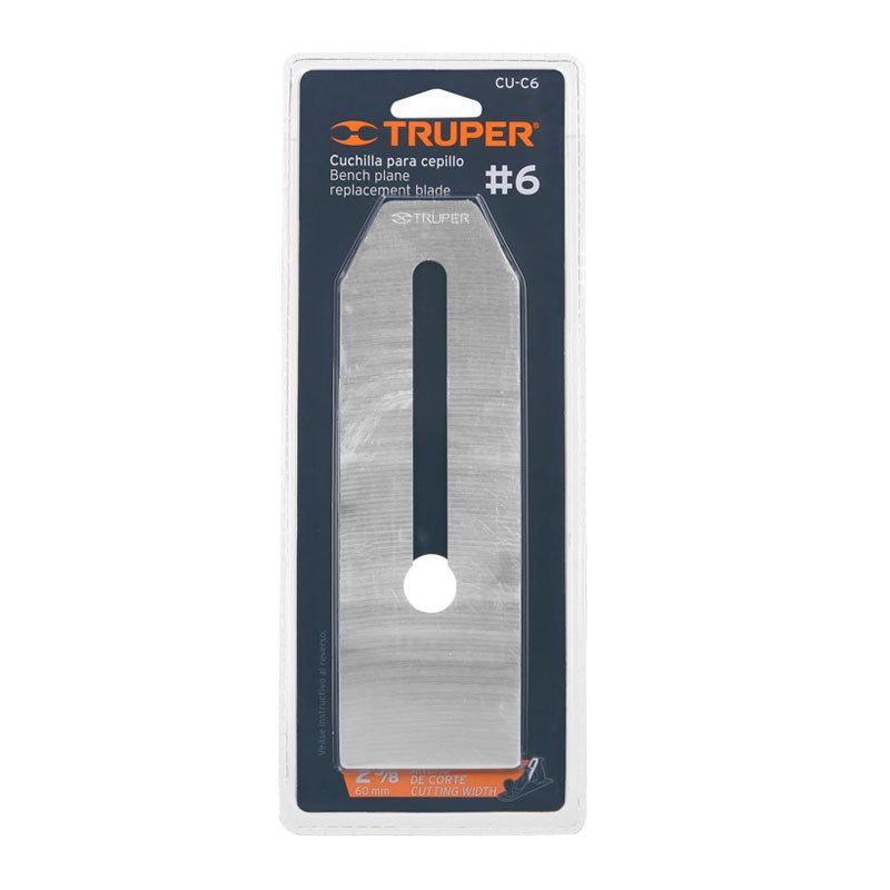 Cuchilla Para Cepillo De Carpintero # 6, Truper - Tool Ferreterías / Ferretodo - Herramientas y material de construcción.