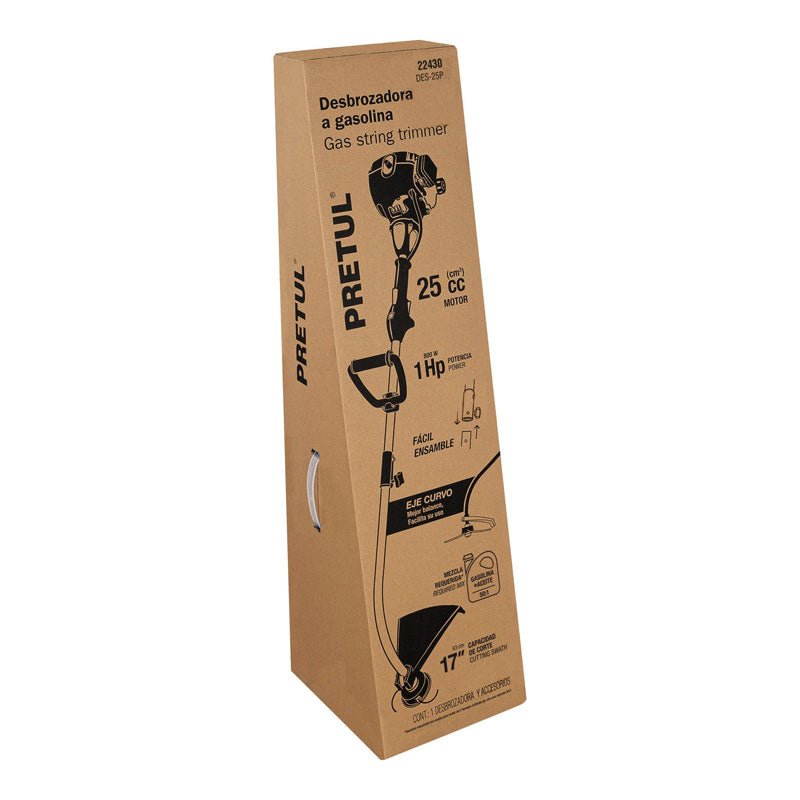 Desbrozadora A Gasolina 25 Cc Mango "D", 17" Corte Pretul - Tool Ferreterías / Ferretodo - Herramientas y material de construcción.