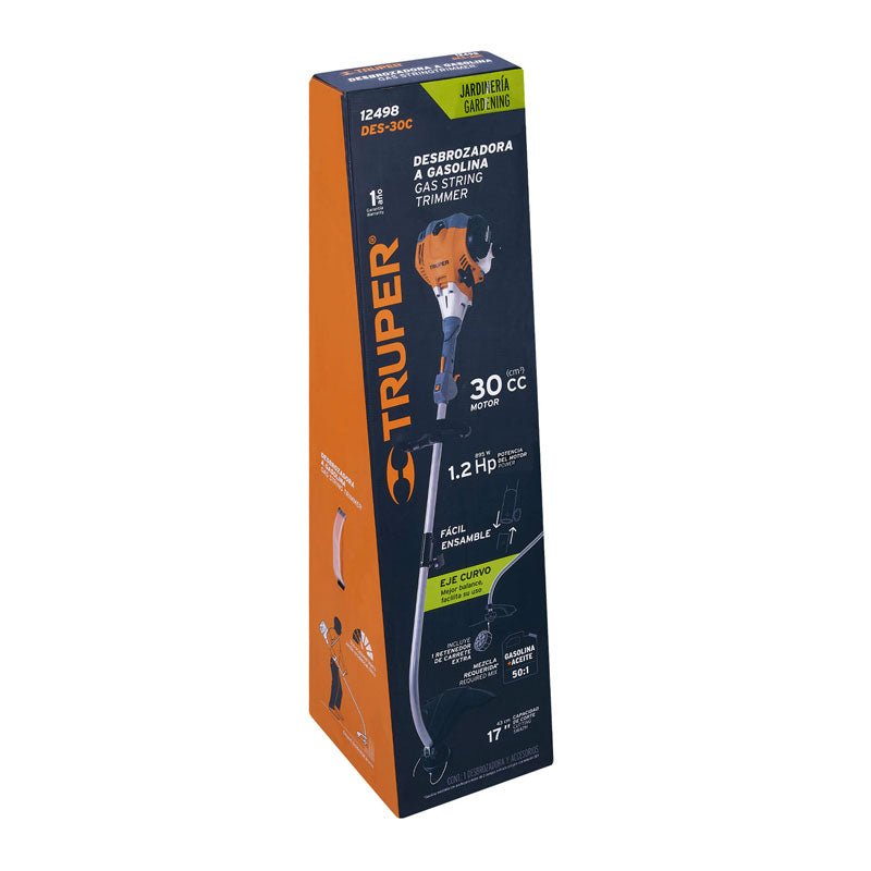 Desbrozadora A Gasolina 30 Cc Mango "D", 17" Corte, Curva - Tool Ferreterías / Ferretodo - Herramientas y material de construcción.