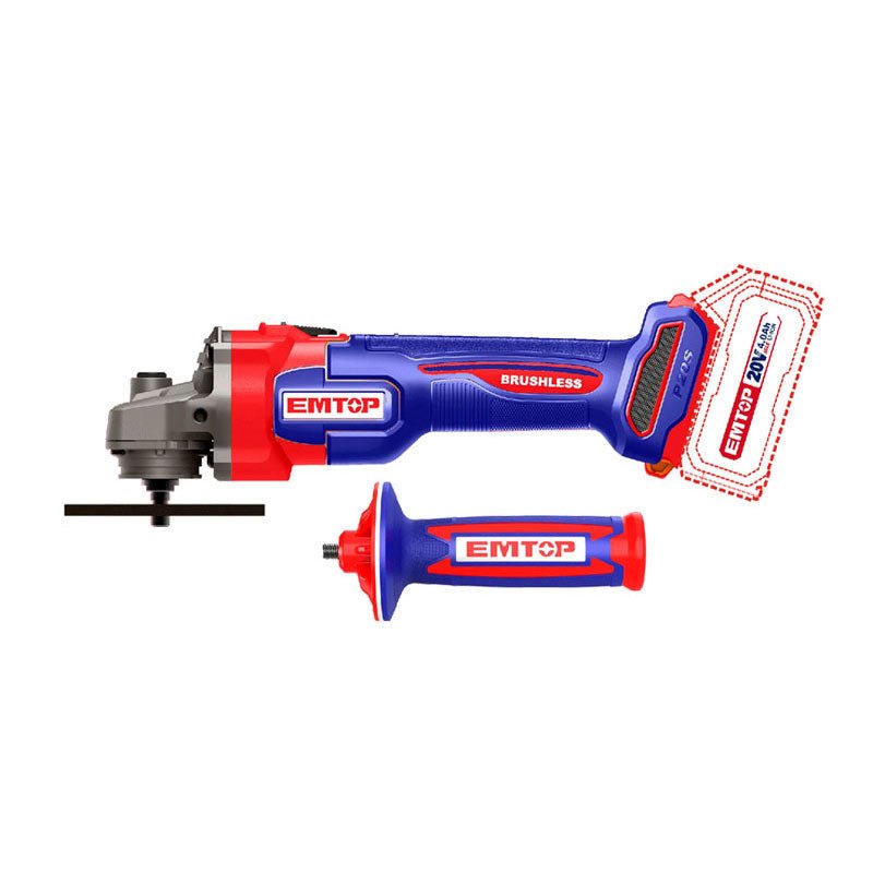 Esmeriladora ang.4.1/2"inal.20v ULAG21154 Emtop - Tool Ferreterías / Ferretodo - Herramientas y material de construcción.