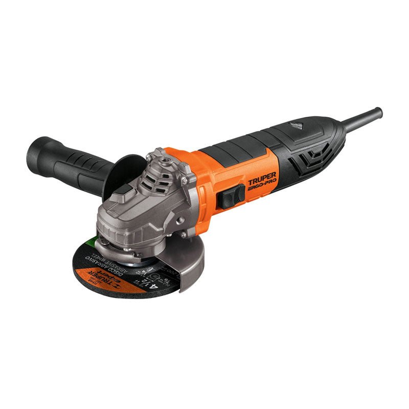 Esmeriladora Angular 4 1/2" 950 W, Ergo Pro, Truper - Tool Ferreterías / Ferretodo - Herramientas y material de construcción.