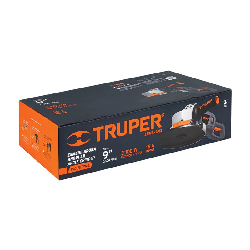 Esmeriladora Angular 9" 2100 W, Industrial, Truper - Tool Ferreterías / Ferretodo - Herramientas y material de construcción.