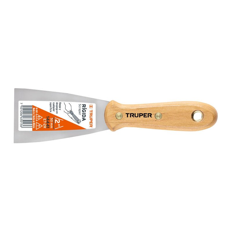 Espátula Rígida 2" Con Mango De Madera, Truper - Tool Ferreterías / Ferretodo - Herramientas y material de construcción.