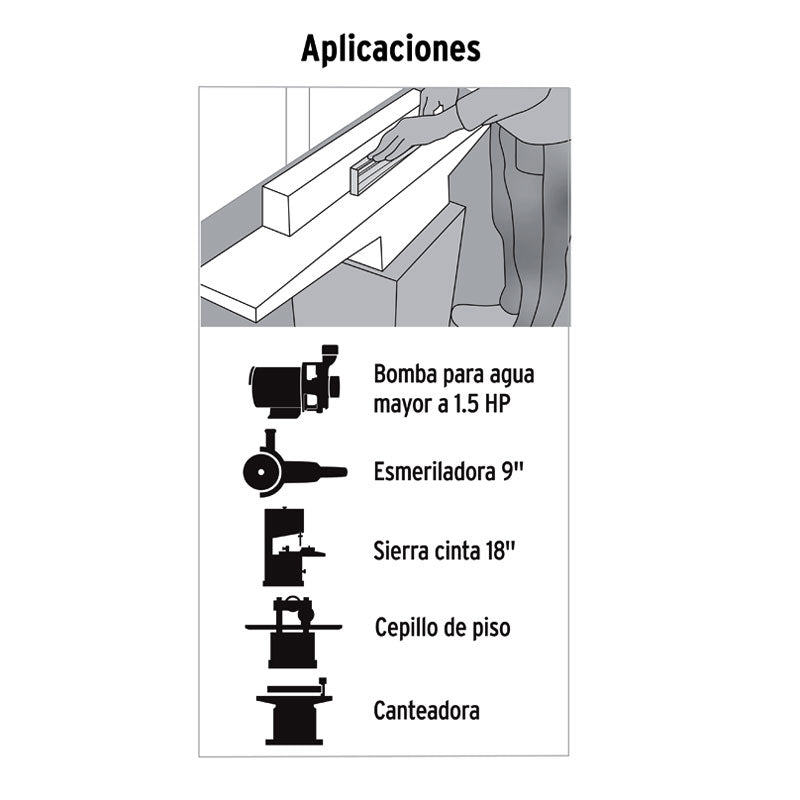 Extensión Reforzada Aterrizada 10 M 3X12 Awg, Volteck - Tool Ferreterías / Ferretodo - Herramientas y material de construcción.