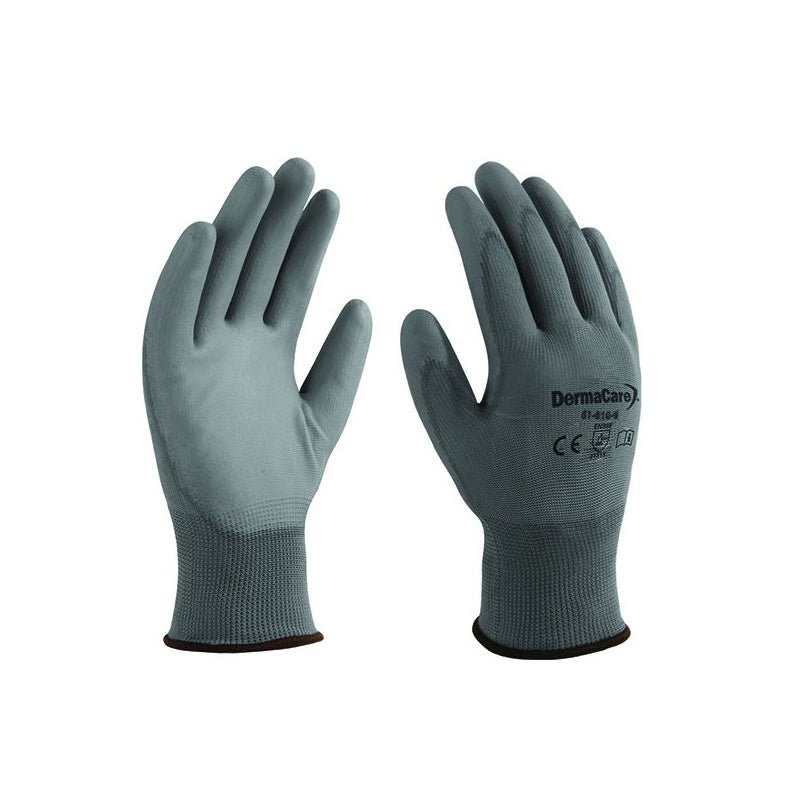 Guante nylon gris palma poliuretano talla 8, Espomega - Tool Ferreterías / Ferretodo - Herramientas y material de construcción.
