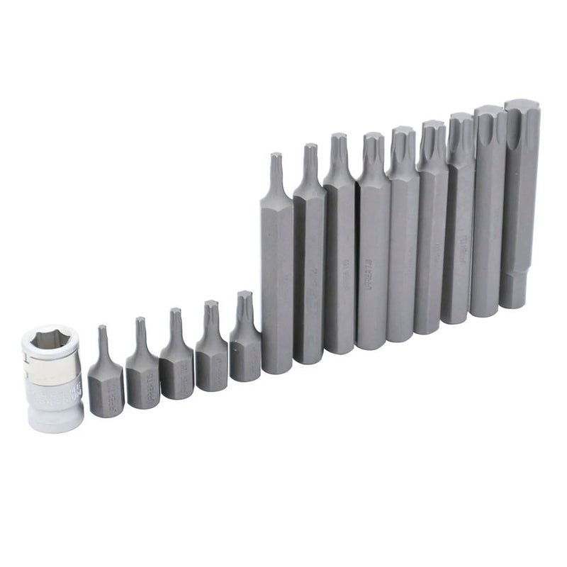 Juego 15 Puntas Torx Hexagonales 3/8" J230 Urrea - Tool Ferreterías / Ferretodo - Herramientas y material de construcción.