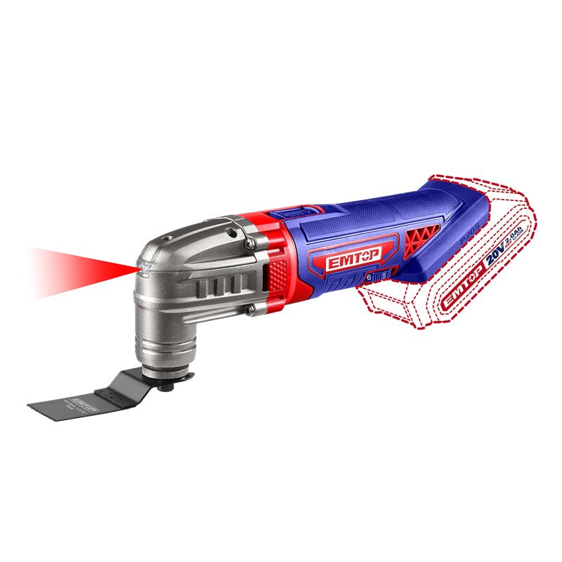 Multiherramienta inalámbrica de 20 V, sin batería, ELMF2022 Emtop - Tool Ferreterías / Ferretodo - Herramientas y material de construcción.