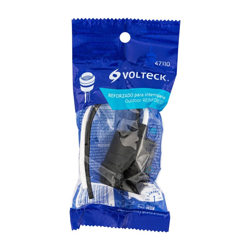 Portalámpara para intemperie, reforzada, 47110 Volteck POIN 10X - Tool Ferreterías / Ferretodo - Herramientas y material de construcción.