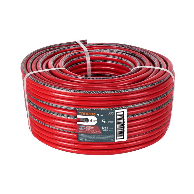 Rollo manguera 1/2" 100 metros, 19874, Truper - Tool Ferreterías / Ferretodo - Herramientas y material de construcción.