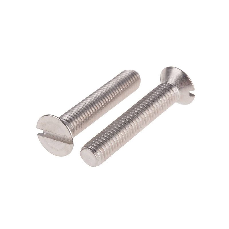 Tornillo cabeza plana ranurada de acero inoxidable de 1/4" x 1/2" - Tool Ferreterías / Ferretodo - Herramientas y material de construcción.