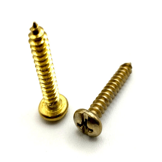 Pija Para Lámina Cabeza Fijadora Combinada Latónada 8 X 1"