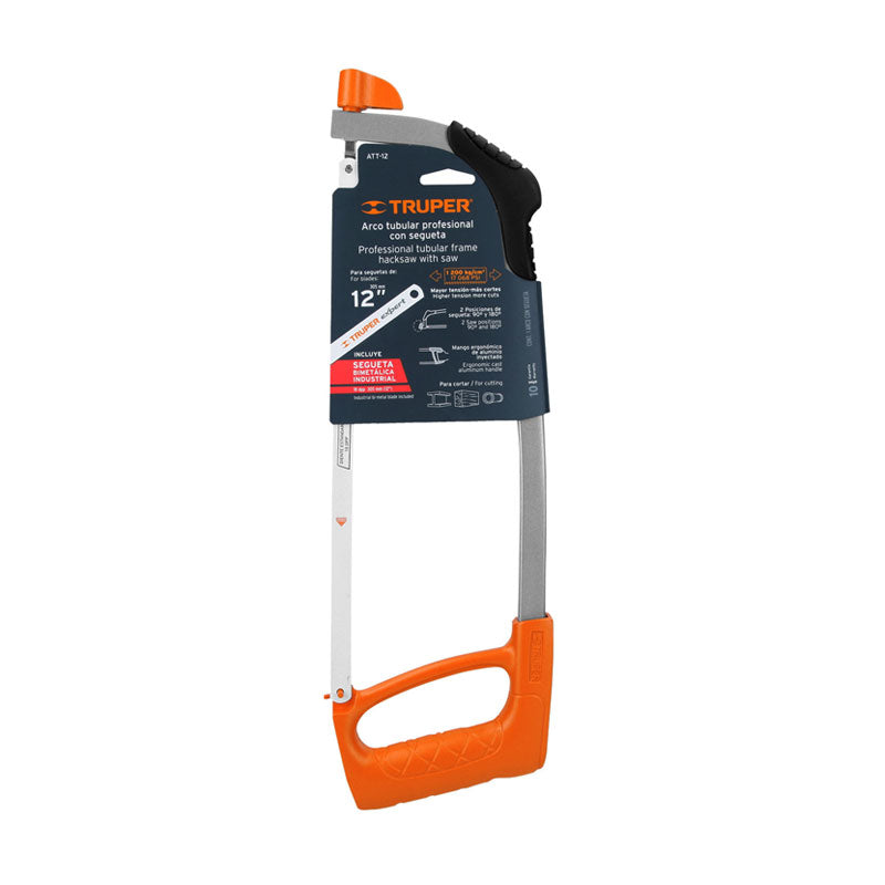 Arco 12" Profesional Tubular De Acero Para Segueta, Truper