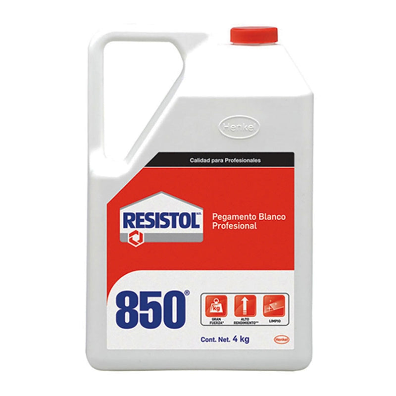 Resistol 850 Pegamento Blanco Profesional De 4 Kg
