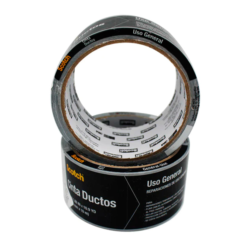 Cinta Para Ductos Color Gris De 48 Mm X 10 Mt, 1010, Scotch 3M