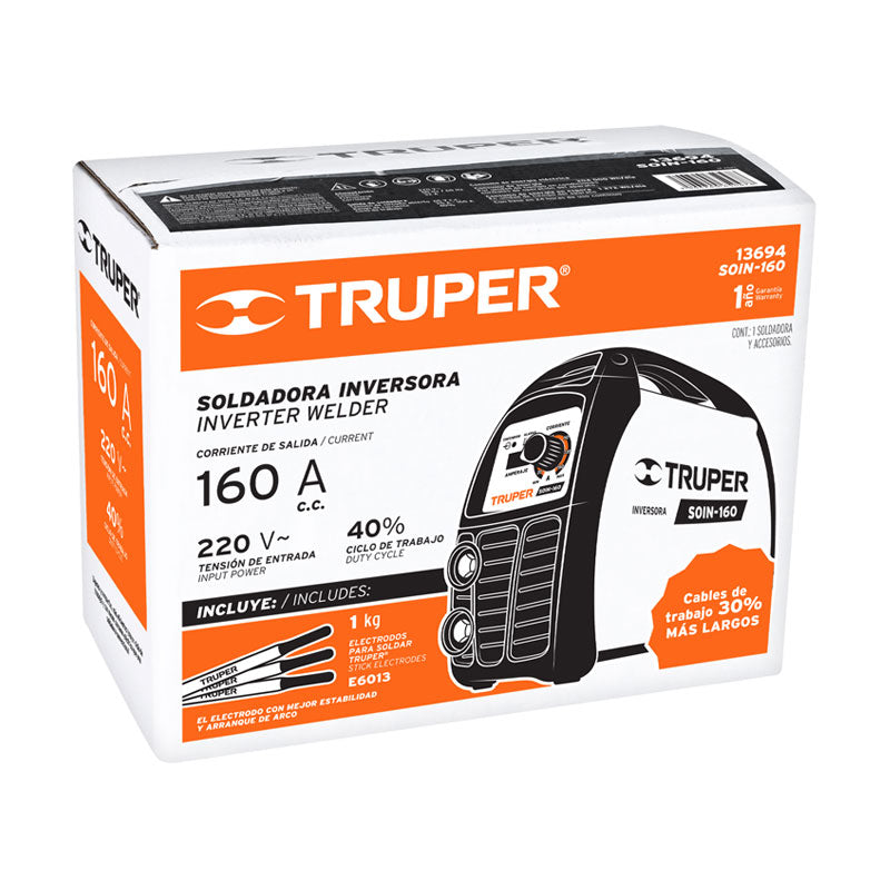 Soldadora Inversora 160 A, 220 V, Truper