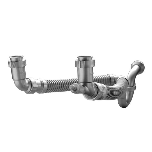 Trampa Flexible Para Fregadero De 2 Tarjas Tf110 Coflex