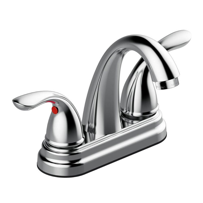 Llave Mezcladora De 4" Para Lavabo Satinada Gld300S Coflex