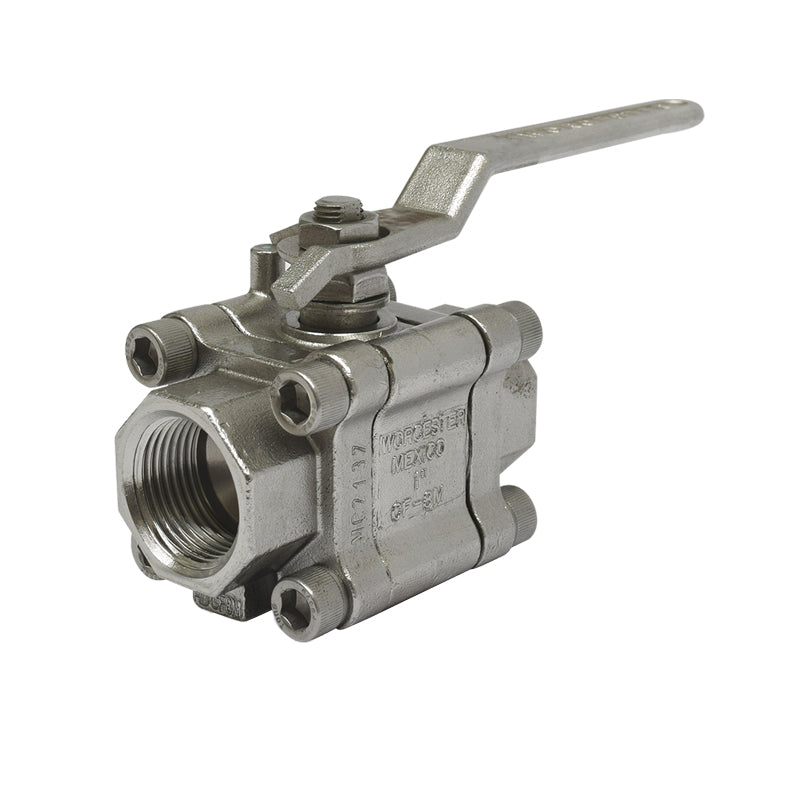 Válvula De Acero Inoxidable De 1/2" Roscada, 466 T, Worcester