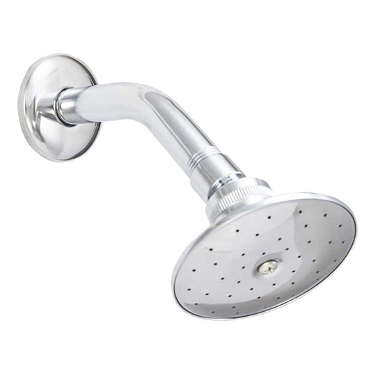 Regadera Redonda Nápoles Con Brazo Metálico Y Chapetón, 44N Rugo