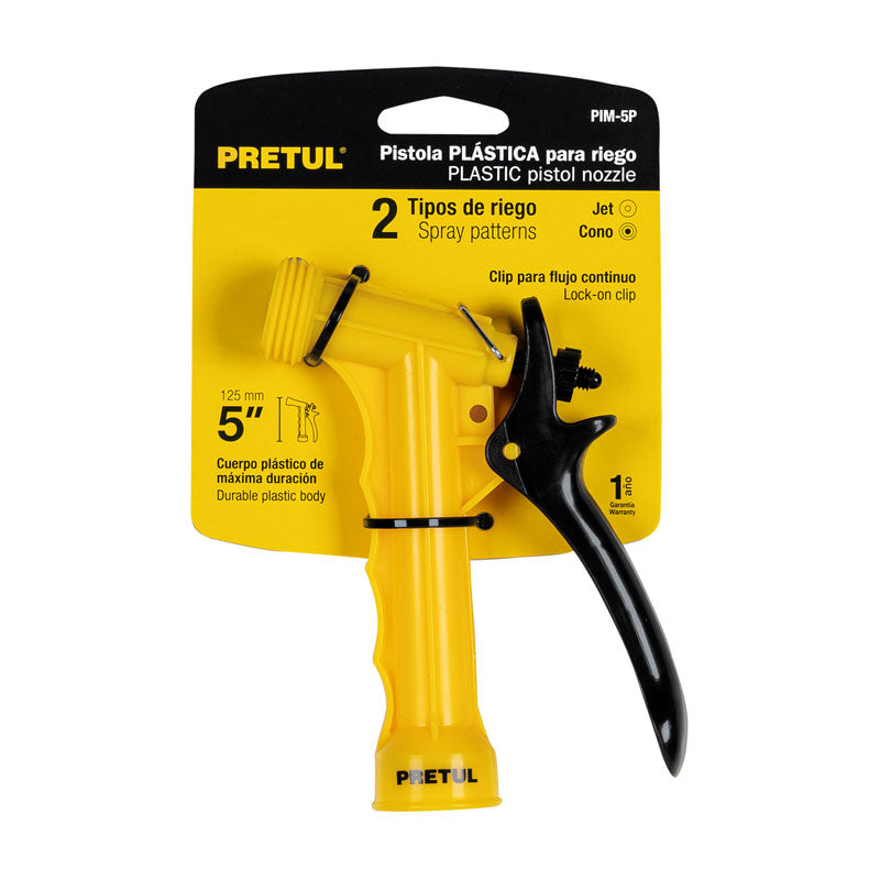 Pistola Plastica 5" P/Manguera Pim 5P Pretul 22759