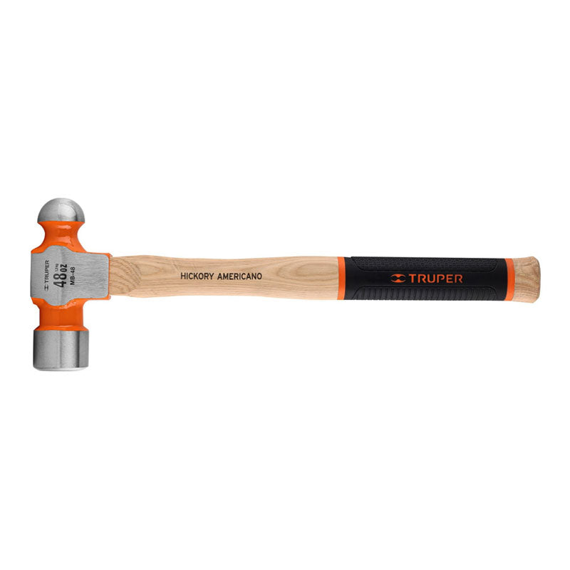 Martillo Pulido De Bola 48 Oz Mango Hickory, Truper Grip